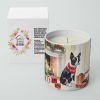 Boston Terrier Cozy Christmas Decorative Soy Candle