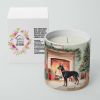 Doberman Cozy Christmas Decorative Soy Candle