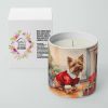 Norwich Terrier Cozy Christmas Decorative Soy Candle