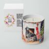 Scottish Deerhound Cozy Christmas Decorative Soy Candle