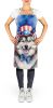Alaskan Malamute Patriotic American Apron