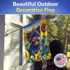 Affenpinscher in Sunflowers House Flag