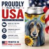 Afghan Hound 6001 In Sunflowers Can or Bottle Hugger