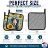 Afghan Hound 6001 In Sunflowers Pair of Potholders