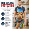 Airedale Terrier in Sunflowers Apron