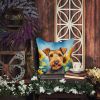 Airedale Terrier 6002 In Sunflowers Throw Pillow