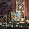 Akita 6003 In Sunflowers Throw Pillow