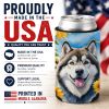 Alaskan Malamute 6005 In Sunflowers Can or Bottle Hugger