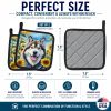 Alaskan Malamute 6005 In Sunflowers Pair of Potholders