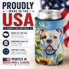 American Bulldog 6006 In Sunflowers Can or Bottle Hugger