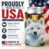 American Eskimo 6008 In Sunflowers Can or Bottle Hugger