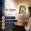 American Eskimo 6008 In Sunflowers Ceramic Night Light
