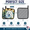 American Eskimo 6008 In Sunflowers Pair of Potholders