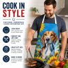 American Foxhound in Sunflowers Apron