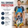 American Foxhound in Sunflowers Apron