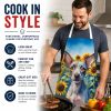 American Hairless Terrier in Sunflowers Apron