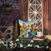 American Hairless Terrier 6010 In Sunflowers Throw Pillow