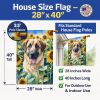 Anatolian Shepherd in Sunflowers House Flag