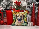 Anatolian Shepherd 6012 In Sunflowers Throw Pillow