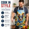 Australian Cattle Dog in Sunflowers Apron