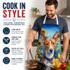 Basenji in Sunflowers Apron