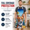 Basenji in Sunflowers Apron