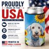 Bedlington Terrier 6021 In Sunflowers Can or Bottle Hugger