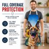 Belgian Malinois in Sunflowers Apron