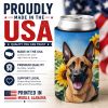 Belgian Malinois 6022 In Sunflowers Can or Bottle Hugger