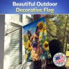 Belgian Malinois in Sunflowers House Flag