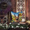 Belgian Malinois 6022 In Sunflowers Throw Pillow