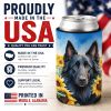 Belgian Sheepdog 6023 In Sunflowers Can or Bottle Hugger