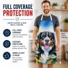 Bernese Mountain Dog in Sunflowers Apron
