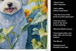 Bichon Frise in Sunflowers Kitchen Towel