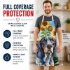 Bluetick Coonhound in Sunflowers Apron