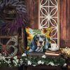 Bluetick Coonhound 6030 In Sunflowers Throw Pillow