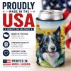 Border Collie 6031 In Sunflowers Can or Bottle Hugger