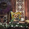 Border Terrier 6033 In Sunflowers Throw Pillow