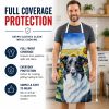 Borzoi in Sunflowers Apron