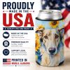 Borzoi 6035 In Sunflowers Can or Bottle Hugger
