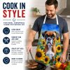 Boxer in Sunflowers Apron