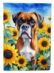 Boxer 1 in Sunflowers House Flag