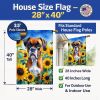 Boxer 1 in Sunflowers House Flag