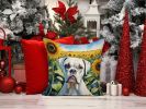 Boxer 6038 In Sunflowers Throw Pillow
