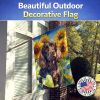 Boykin Spaniel in Sunflowers House Flag