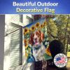 Brittany in Sunflowers House Flag