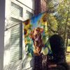 Chesapeake Bay Retriever in Sunflowers House Flag