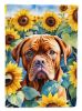 Dogue de Bordeaux in Sunflowers House Flag