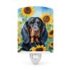 Gordon Setter 6090 In Sunflowers Ceramic Night Light