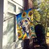 Great Dane 2 in Sunflowers House Flag